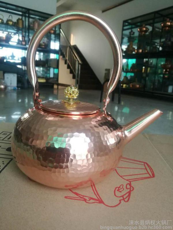 炳权 手工锤点壶