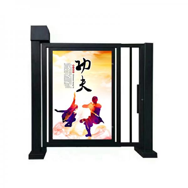 小区人行通道门,铁艺自动平开门,小区刷卡门禁,电动铁艺平移门,青州人行通道门厂家
