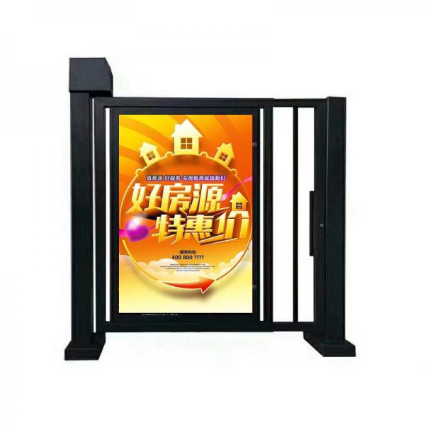 小区人行通道门,铁艺自动平开门,小区刷卡门禁,电动铁艺平移门,安宁人行通道门厂家
