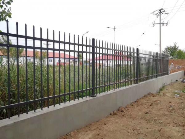 茌平户外庭院围墙护栏 带装饰花围墙护栏小区护栏 围网护栏铁艺护栏锌钢护栏