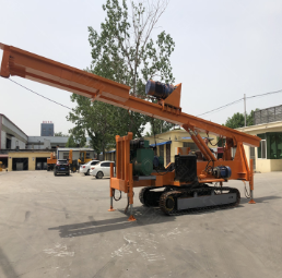 螺旋液压打桩机 液压自行式长螺旋钻机型号   工程地基长螺旋打桩机