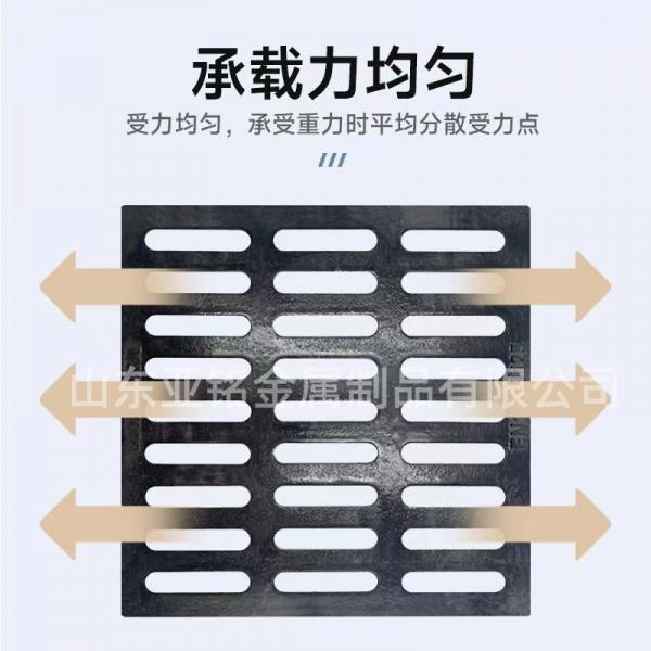 厂家球墨铸铁篦子现货雨水篦子道路排水沟铸铁盖板单篦子可来图定制